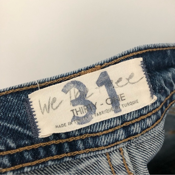 Free People 31x32 Ollie Extreme Wide Leg Jeans we the free busted knee 0401 - Picture 12 of 13